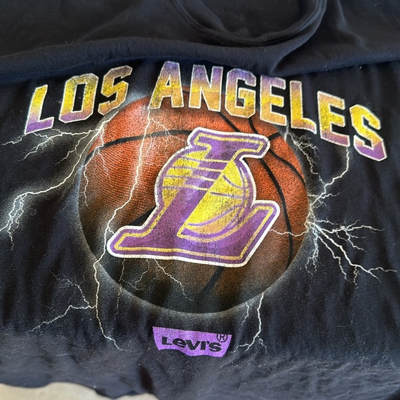 LEVI’S NBA SHORT SLEEVE T- SHIRT BLACK SIZE L - Picture 7 of 7